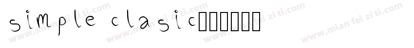 simple clasic字体转换